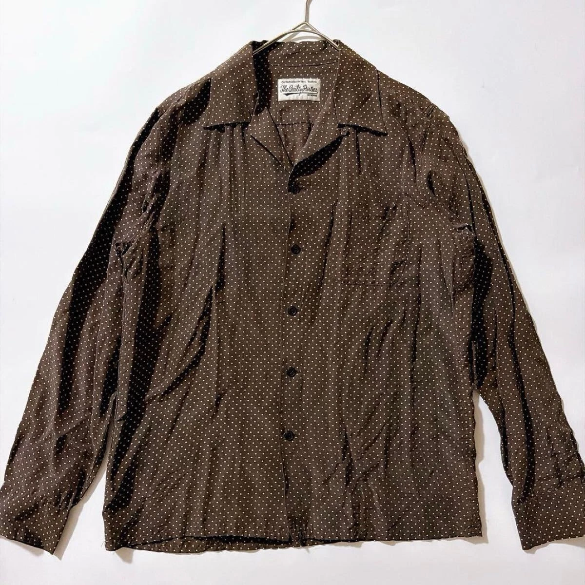 WACKO MARIA Wacko Maria The Guilty Parties Silk Blend Open Collar Shirt Camp Shi