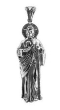 Colgante San Judas Tadeo/San Judas Tadeo/San Judas #4 plata de ley .925.