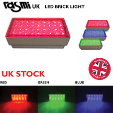 Super Bright LED drive-over garden patio light in blue, green, white, red IP68