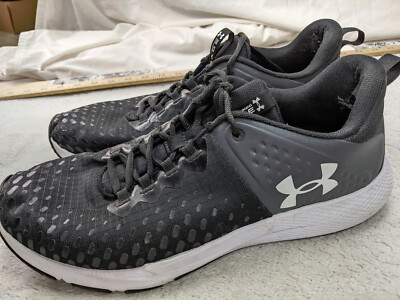 Under Armour Charged Engage 2 Mens 11.5 45.5 Black White Running Jogging 2023