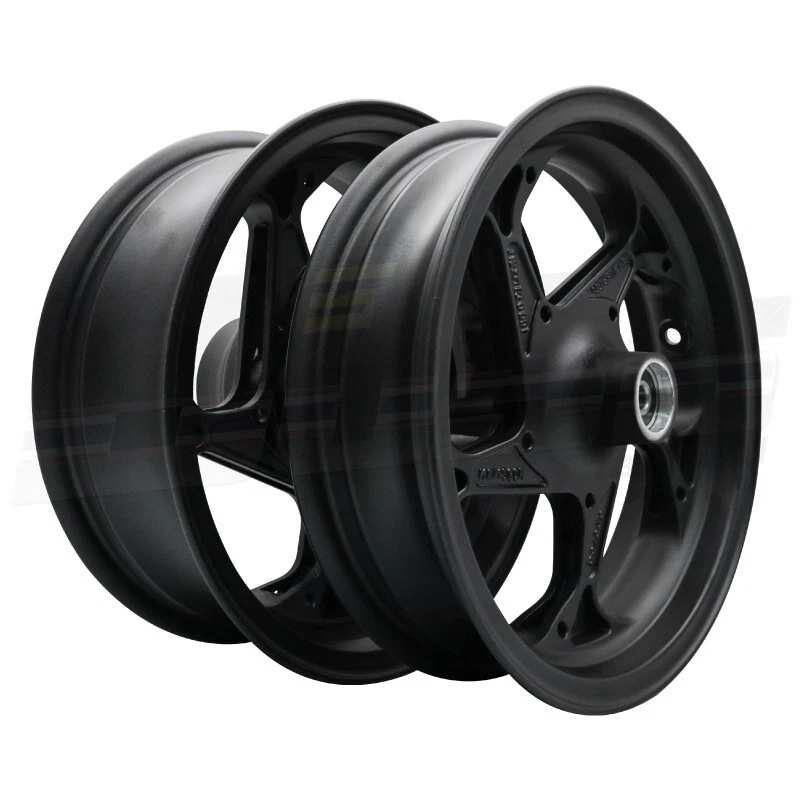 Llantas de aluminio F:300x12 R:400x12 para HONDA GROM/MSX-125,MSX-SF negras Foto 2 de 4
