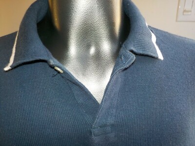 vintage POLO SPORT by RALPH LAUREN Mens L Navy Short Sleeve Polo