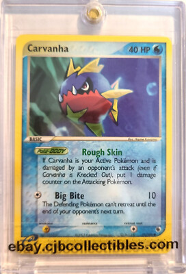 Pokémon CARVANHA 51/109 EX Ruby & Sapphire - Light Play  