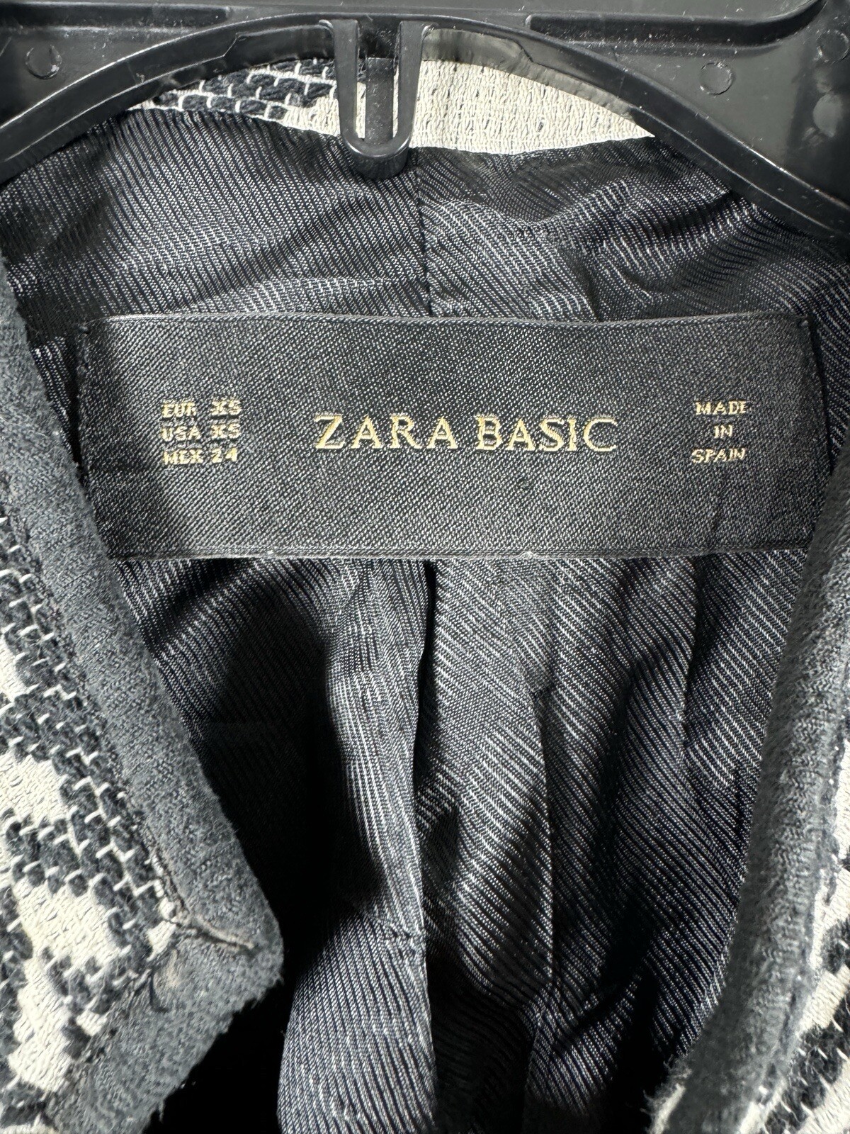 Zara Basic Geometric One Button Jacket Womens XS … - image 5