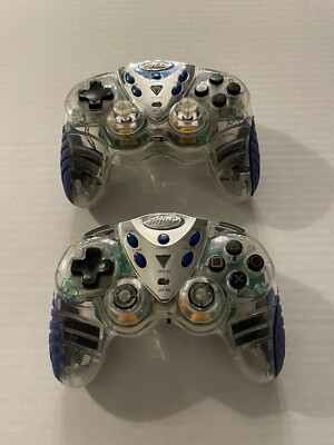 Set Of 2 Intec Wireless PlayStation 2 PS2 Controller