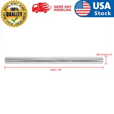 2" Inch 51mm T304 Stainless Steel Straight Exhaust Pipe Tube Piping Tubing