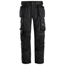 SNICKERS WORK TROUSERS 6251 LOOSE FIT ALLROUND STRETCH HOLSTER POCKET BLACK