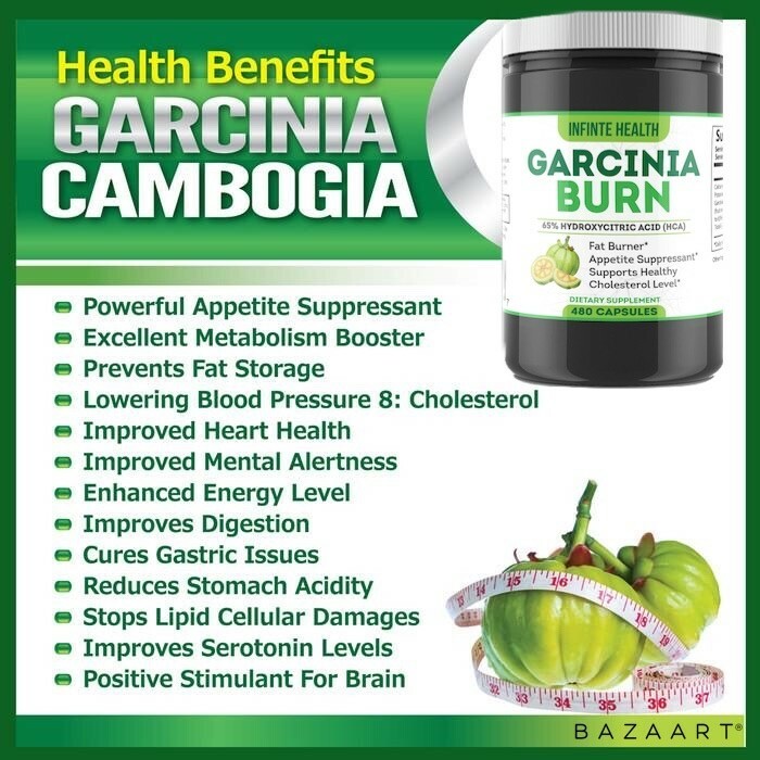 Garcinia Burn 480 ct 4 Month Supply Garcinia Cambogia 1500mg