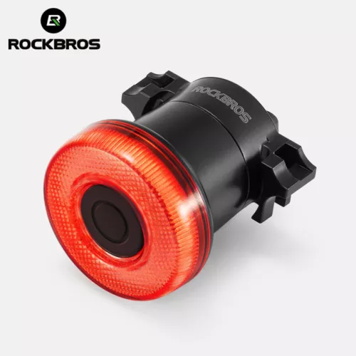 RockBros Fanale Posteriore Freno Intelligente per Bici Bicicletta, Ricarica USB - Foto 2 di 12