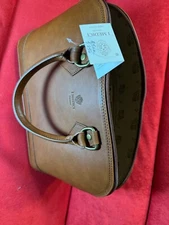 NWT I Medici Firenze Cognac Leather Satchel W/Strap