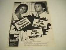JERMAINE JACKSON Dynamite BOB GIRALDI Dynamite NEW JERSEY 1984 Promo Display Ad
