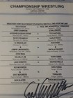 🔥SGT. Slaughter WWF 1986 9/21/86 Signed Autograph Offical Line Up Card VERYRARE — photo 2