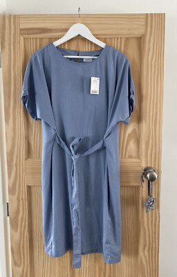 blue utility tie waist shirt dress Royal Blue Print Self Tie Waist Shirt Dress