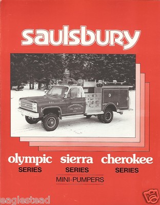 Fire Equipment Brochure - Saulsbury Olympic Sierra Cherokee Mini-Pumper (DB143)
