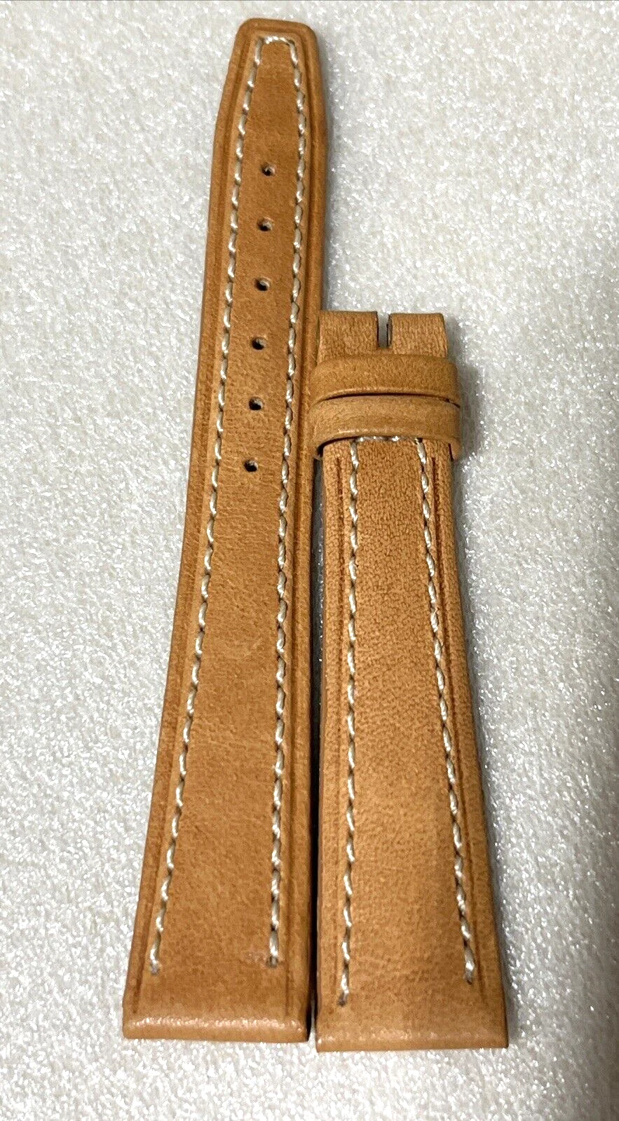 Gucci Watch Strap 16/12 Matte Brown Tan Beige Leather 6.75