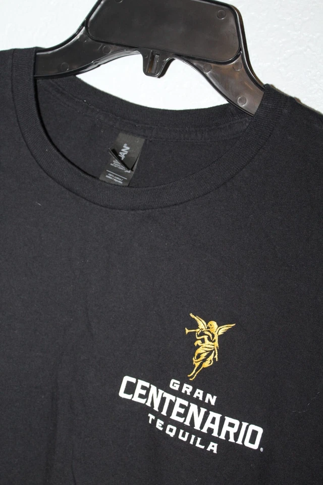 Camiseta Grande Gran Centenario Tequila Equipo Mexicano Gildan Negra Foto 2 de 4
