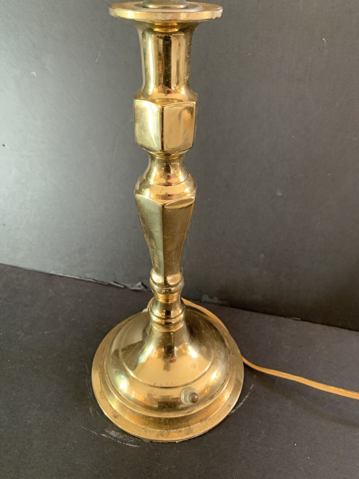 Vintage Baldwin Brass Colonial Candlestick Electric Lamp eBay
