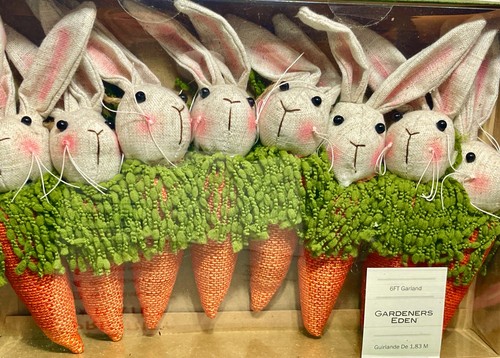 Spring Easter Bunny Rabbit Carrot 6 ft Garland Farmhouse Rustic ...