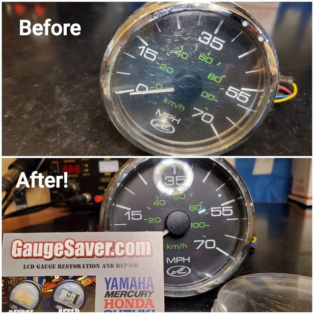 NEW Mercury/VDO SmartCraft 3" ROUND ANALOG Replacement Lens (DOIT