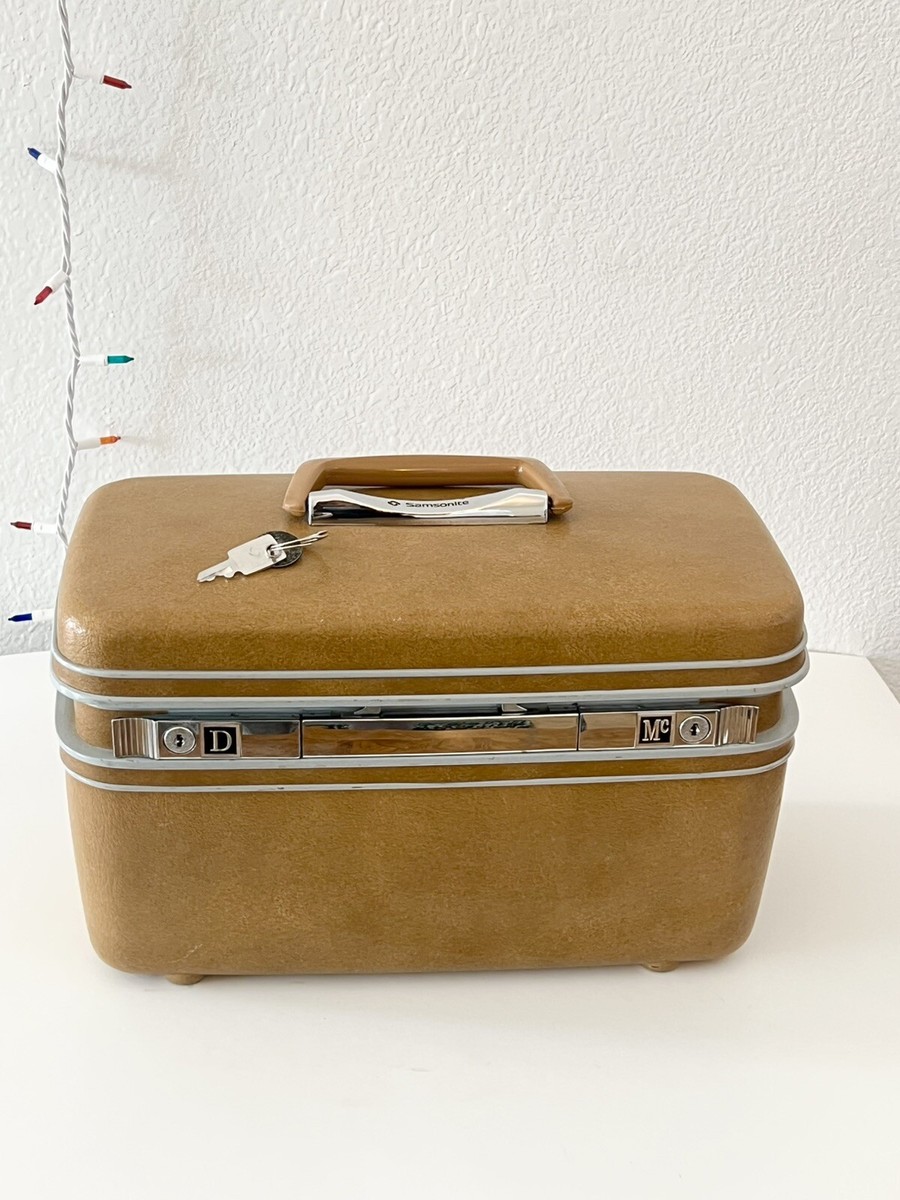 Vintage clean Samsonite Silhouette Train Hard Case Vanity Travel Bag