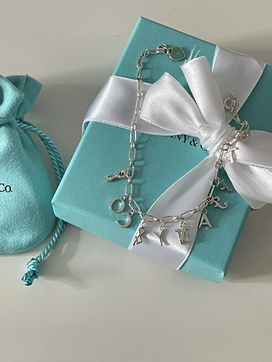 Tiffany Love Notes Dangle Charm Bracelet NEW eBay