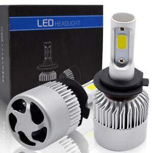 2x H7 New ZES Car LED Headlights Kit 8000LM Light Bulbs Low Beam 72W 6500K White 