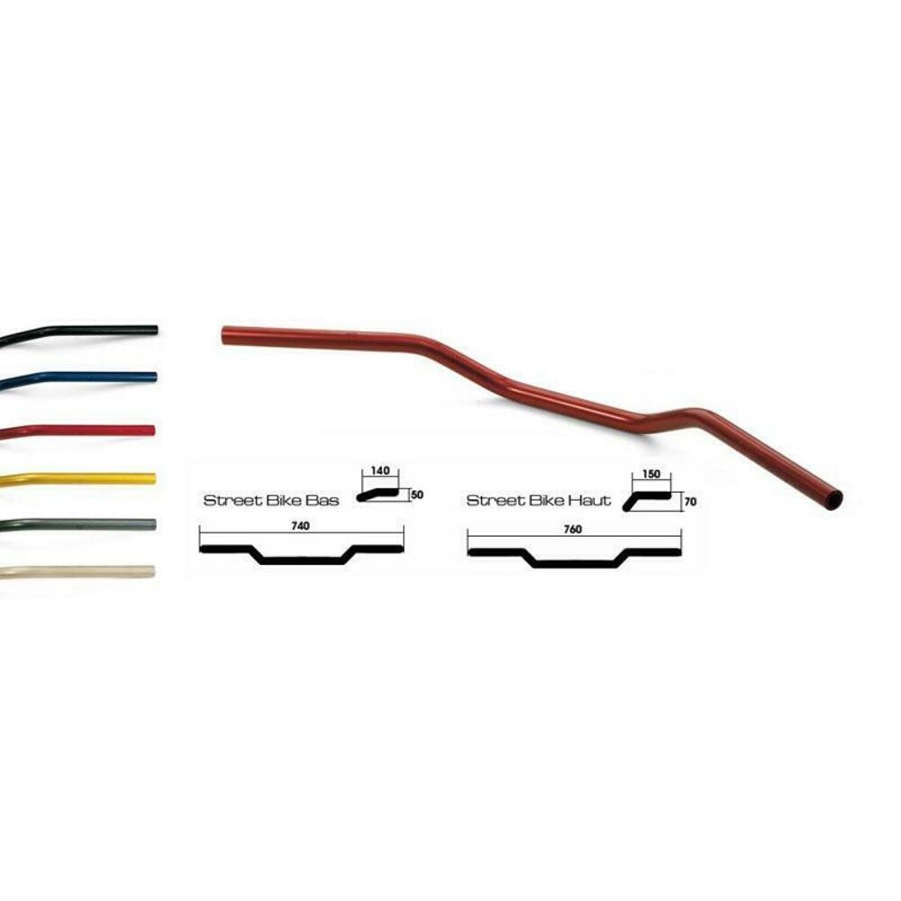 Manubrio an1 Argento LSL 122an01si per Moto Ricambi Ciclomotore