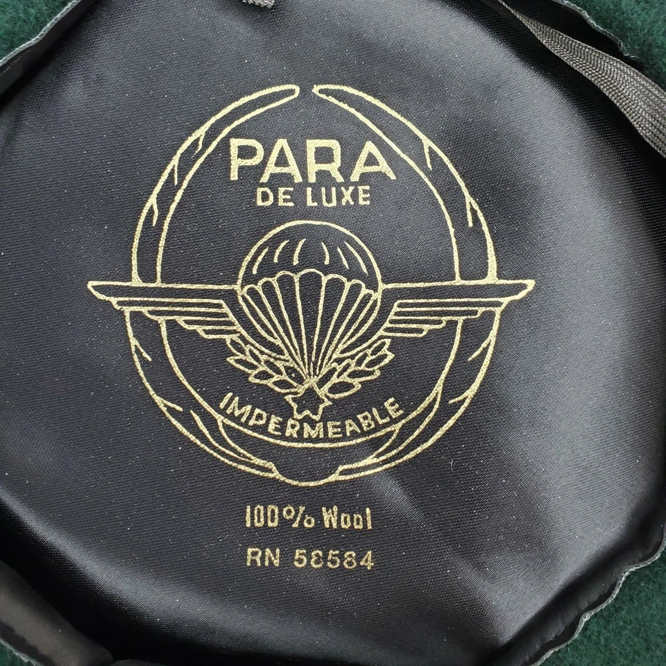 New Para De Luxe 100% Wool Czechoslovakia Green Beret Hat Size Small - Image 2 of 4