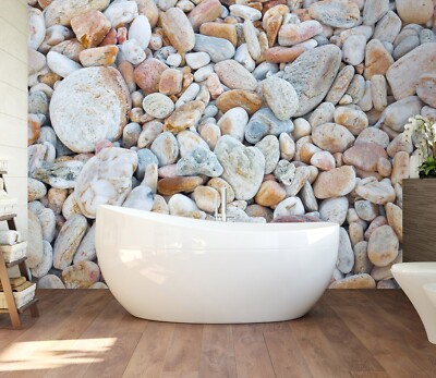 3D Plain Stones 9274 Wall Paper Wall Print Decal Deco Wall Mural CA Romy