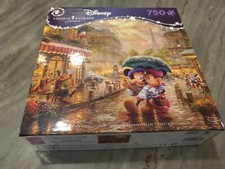 Disney Thomas Kinkade Mickey and Minnie in Paris 750 PC Puzzle Brand New