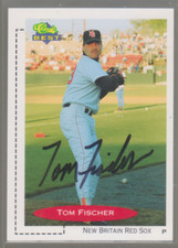 Autographed 1991 Classic Best Tom Fischer - New Britain Red Sox