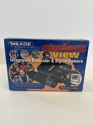 NEW Meade CaptureView 8x22 Digital Camera Binoculars CVB1001