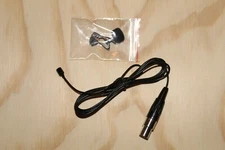 Black Lavalier Lapel Microphone for Shure Wireless Bodypack Transmitters *NEW*.
