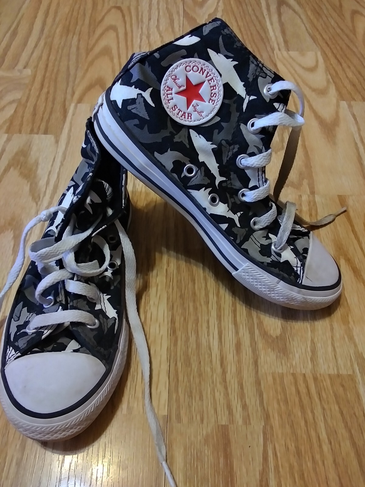 shark high top converse