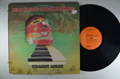 BRIAN AUGER'S OBLIVION EXPRESS Straight Ahead ROCK LP PROG PROMO