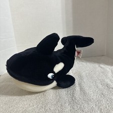 Vintage 1993 Dakin Killer Whale Orca Free Willy Stuffed Animal Plush Warner Bros