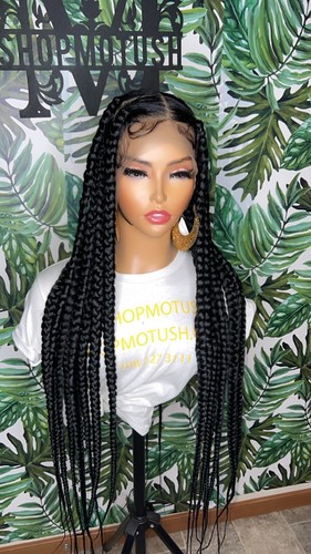 Knotless Braided wig,Box Braids,Full Lace braid wig,Braid wig,Senegalese braid - Picture 2 of 14