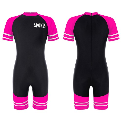 Boys Swimsuit One Piece Bathing Suits Water Sport UPF 50+ Sun Protection Wetsuit - Picture 16 of 38