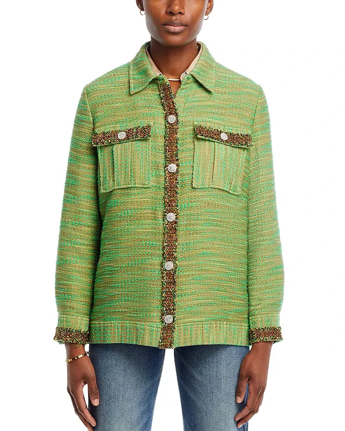 【PORTERNA】Talley Tweed Jacket L'AGENCE Jeannie Tweed Shacket Size:XS (will fit to S) $525