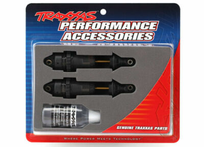 Traxxas Part 7461X Shocks Front GTR long black anodized Slash