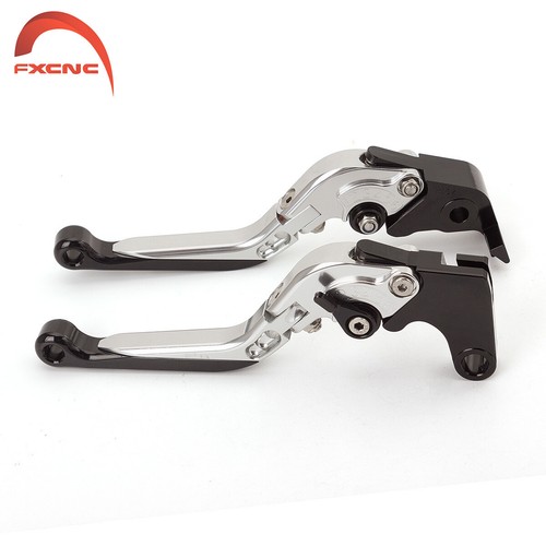 For BMW G650GS 2008-2014 2013 2012 2011 CNC Folding Clutch Brake Levers Silver - Picture 4 of 8