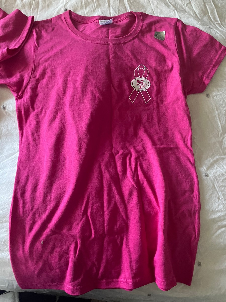 SF 49ers Breast Cancer Pink T Size Small