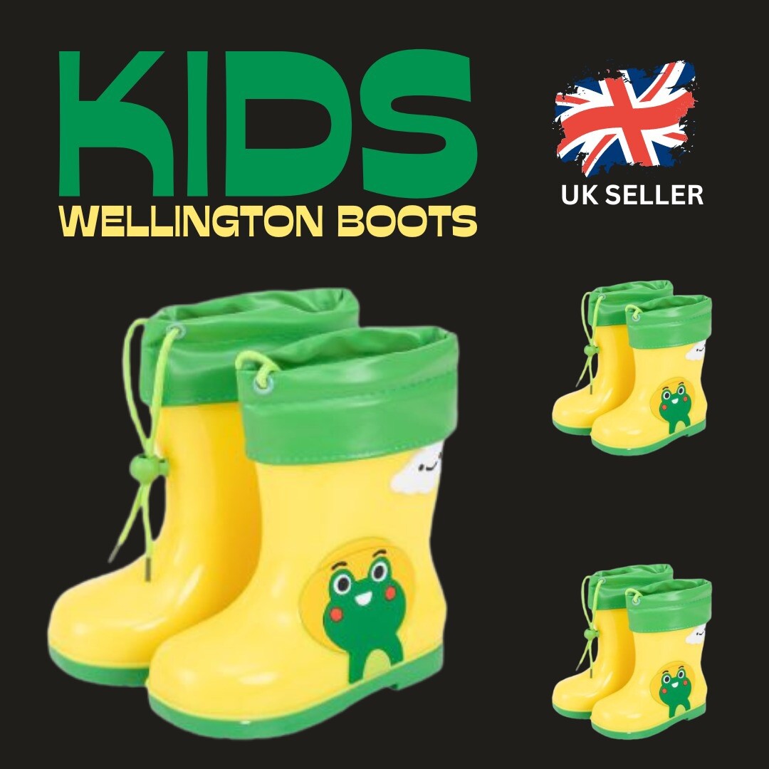 Kids Wellies Infant Size Wellies GIRLS BOYS FROG RAIN KIDS INFANTS