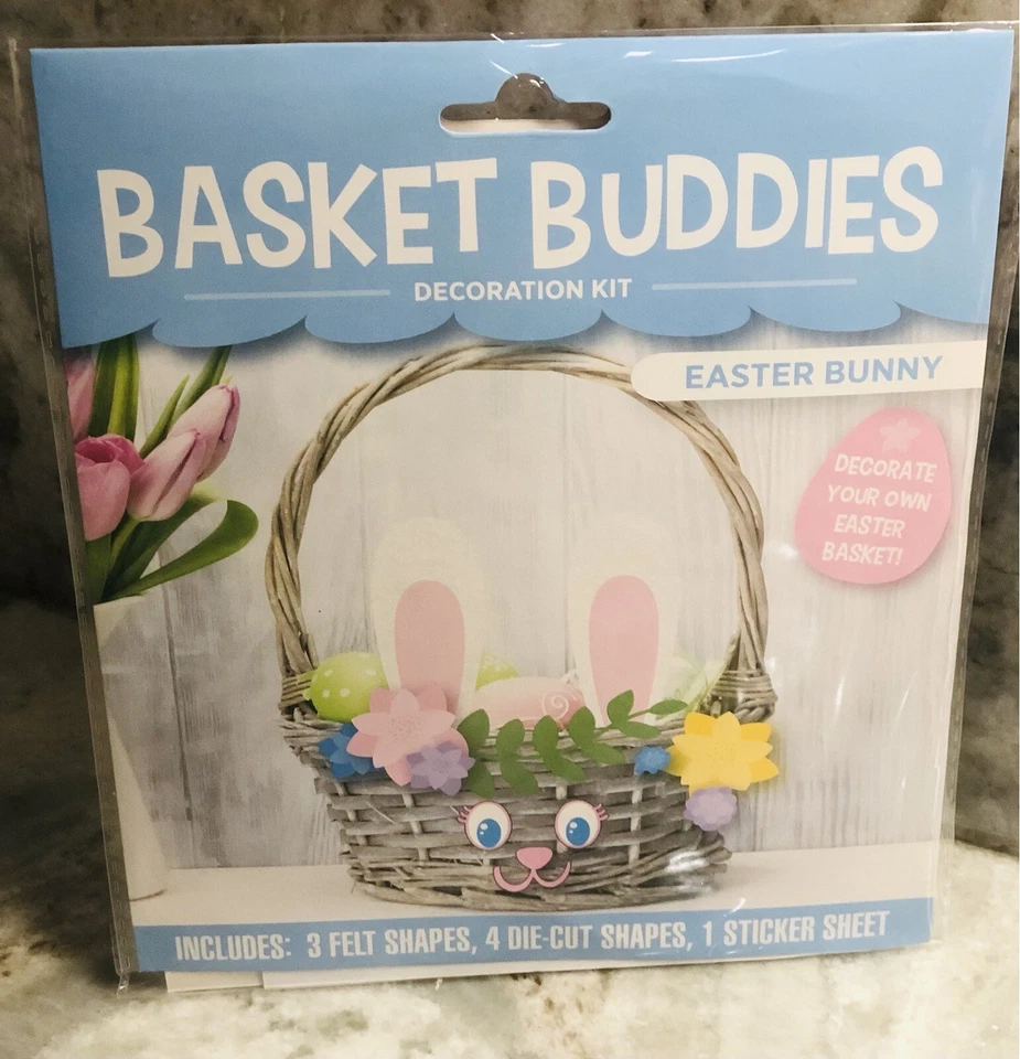 Basket Buddies Decoration Kit-Easter Bunny- Decorate Your Own Easter Basket. Foto 2 de 4
