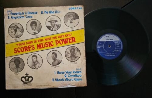Scores Music Power "Those Born In Evil Must Die With Evil" Soukous LP Fontana - Picture 3 of 3