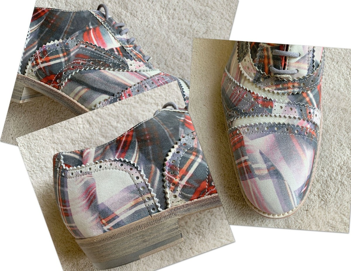 Stunning VIVIENNE WESTWOOD Red Tartan LEATHER Derby SHOES sz 40.5 EUR | 7.5 US Tartan heels from Vivienne Westwood ♥️✨ First image from  main image 3