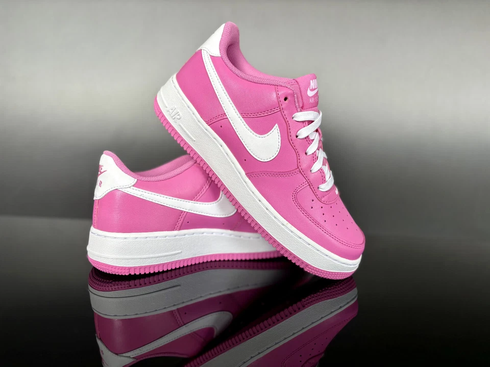 NIKE AIR FORCE 1 LOW -Playful Pink- fuchsia Leder Classic Damen Sneaker Gr.38,5 - Bild 3 von 3