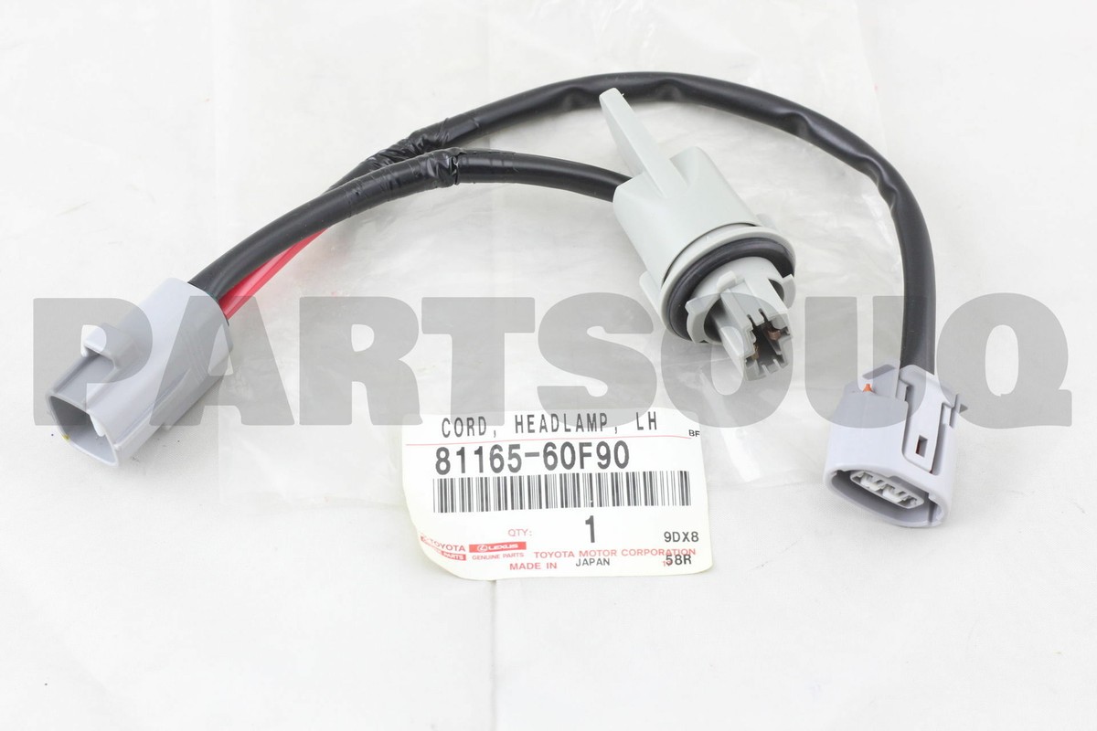 8116560F90 Genuine Toyota CORD, HEADLAMP, LH 81165-60F90 | eBay 