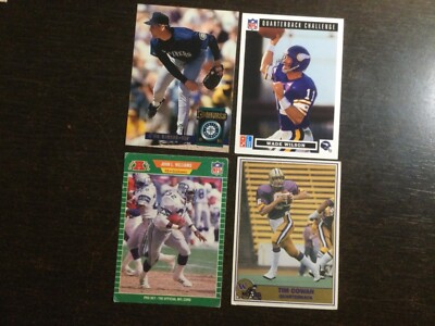 Rick Hanson Baseball John L Williams Wade Wilson Tim Cowan Asst  Football  Cards
