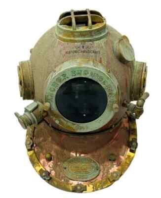 Scuba Rare Antique Diving Helmet Anchor Engineering Divers Diving Helmet